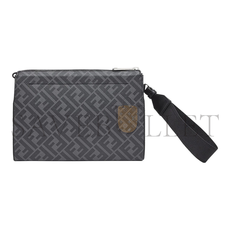 F**di logo-print clutch bag 7va564ajj4f0gxn (26.5*19*5cm)